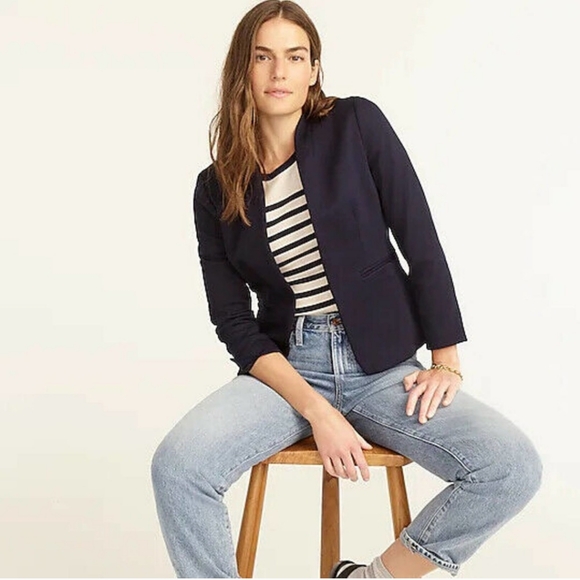 J.CREW 365 Black Going Out Twill Blazer - Picture 4 of 9